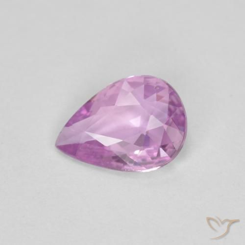 0.56ct طبيعي أرجوانى متوسط زفير, شكل الكمثرى, قليلا جدا