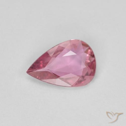 0.48ct طبيعي وردي فاقع زفير, شكل الكمثرى, قليلا جدا