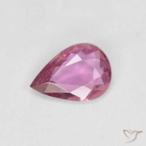 0.53ct طبيعي وردى متوسط زفير, شكل الكمثرى, قليلا جدا