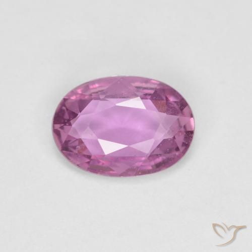 0.71ct طبيعي أرجوانى فاتح زفير, بيضوي, قليلا جدا