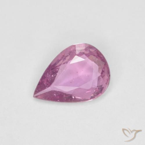 0.56ct طبيعي ماجنتى فاتح زفير, شكل الكمثرى, قليلا جدا