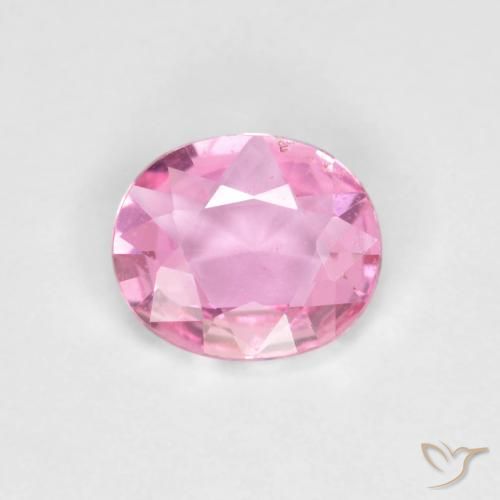 0.57ct طبيعي وردى زفير, بيضوي, VVS-VS