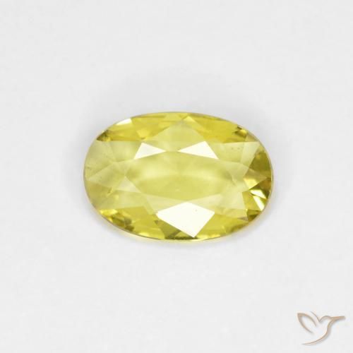 0.37ct طبيعي أصفر الذرة فاتح زفير, بيضوي, VVS-VS