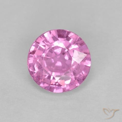 0.60ct طبيعي وردى متوسط زفير, دائري, قليلا جدا