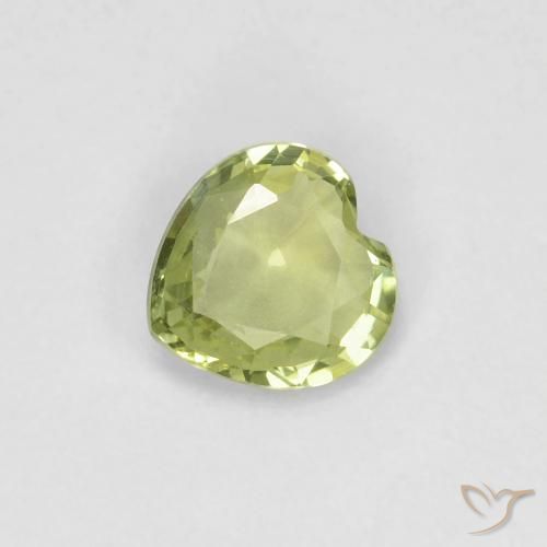 0.35ct طبيعي أخضر متوسط زفير, قلب, VVS