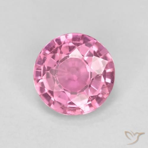 0.61ct طبيعي وردى متوسط زفير, دائري, قليلا جدا