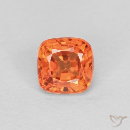 0.39ct طبيعي برتقالى نارى زفير, وسادة, VVS-VS