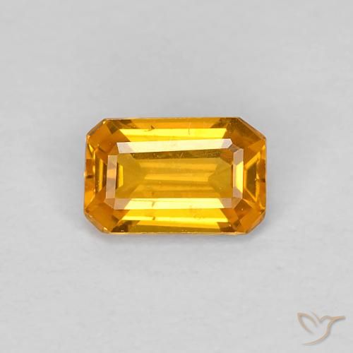 0.46ct طبيعي ذهب زفير, قص الزمرد, VVS