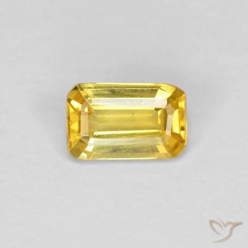0.34ct طبيعي أصفر توسكانا زفير, قص الزمرد, VVS-VS