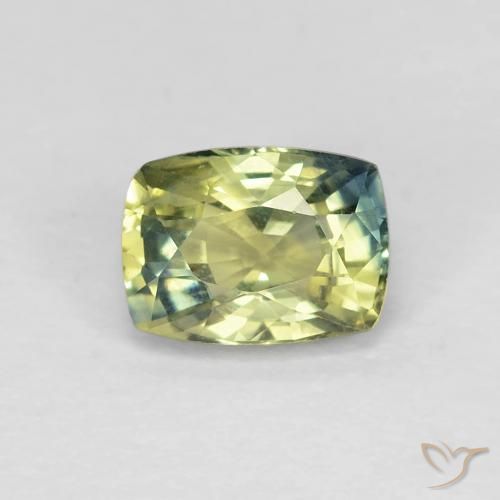 1.18ct طبيعي متعدد الألوان زفير, وسادة, قليلا جدا