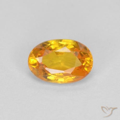 0.62ct طبيعي ذهب زفير, بيضوي, VVS