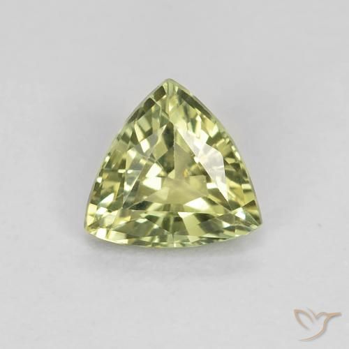 0.65ct طبيعي أخضر متوسط زفير, مثلثى, VVS