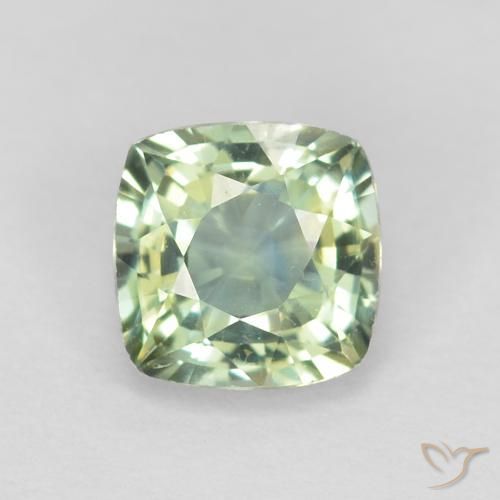 0.81ct طبيعي أخضر مريمية فاتح زفير, وسادة, VVS