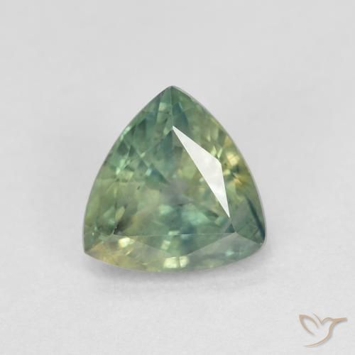0.96ct طبيعي متعدد الألوان زفير, مثلثى, قليلا جدا