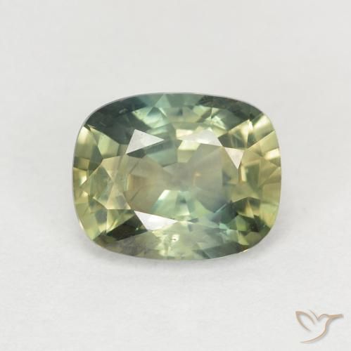 1.40ct طبيعي متعدد الألوان زفير, وسادة, قليلا جدا
