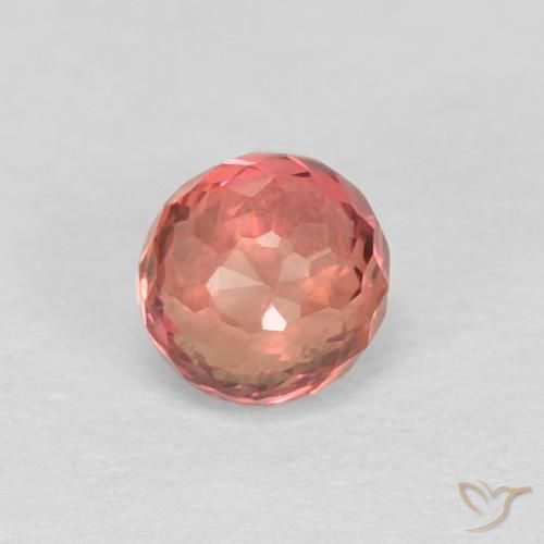 0.40ct طبيعي أحمر فاتح زفير, دائري, VVS