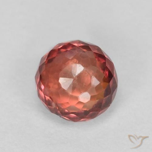 0.41ct طبيعي وردى توت العليق زفير, دائري, VVS-VS