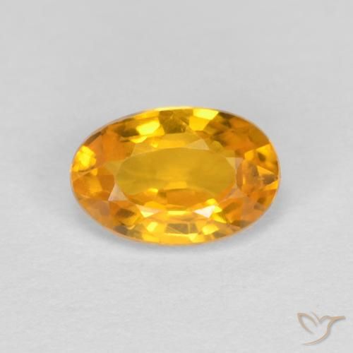 0.60ct طبيعي برتقالى متوسط زفير, بيضوي, VVS