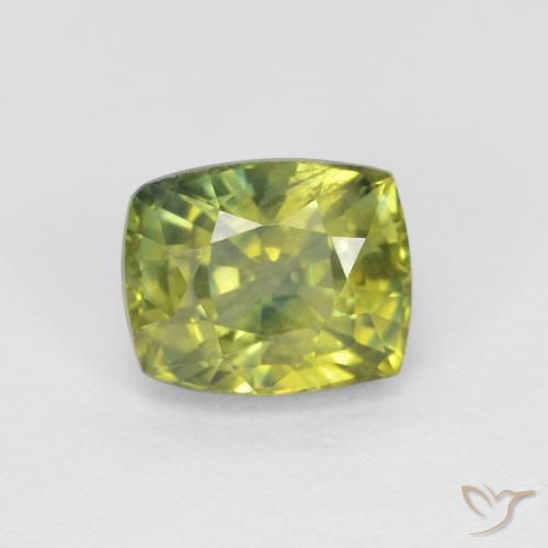 زفير Medium Light Green طبيعي، وسادة، 0.98 قيراط، VVS-VS