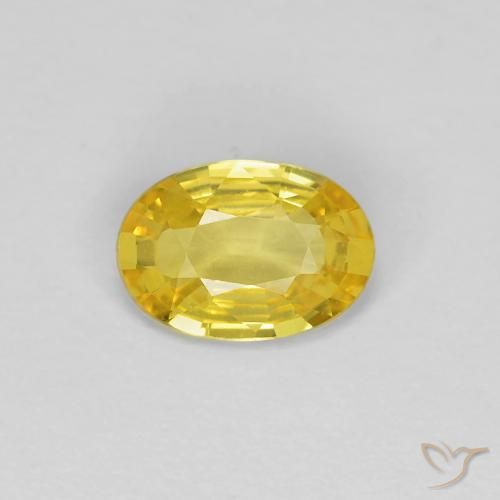 0.43ct طبيعي أصفر توسكانا زفير, بيضوي, VVS