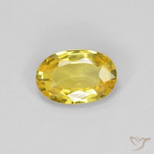 0.48ct طبيعي أصفر توسكانا زفير, بيضوي, VVS-VS