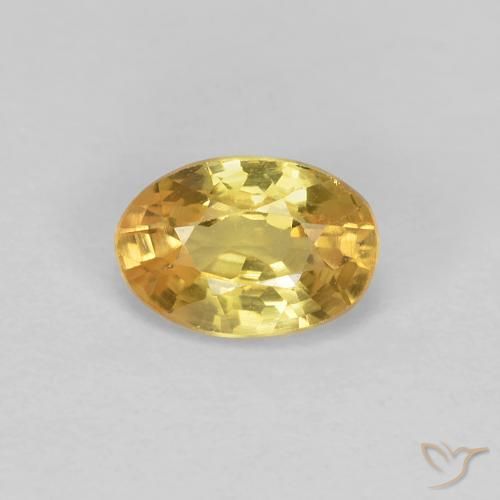 0.65ct طبيعي أصفر توسكانا زفير, بيضوي, VVS-VS