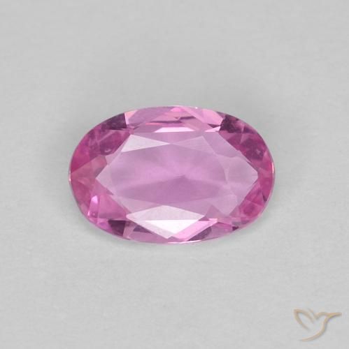 0.41ct طبيعي وردى غامق زفير, بيضوي, VVS-VS