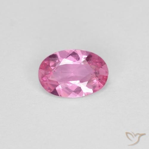 0.44ct طبيعي وردى أرجوانى ملكى زفير, بيضوي, قليلا جدا