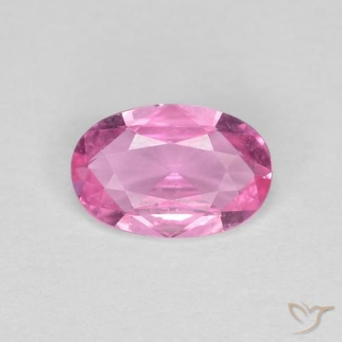 0.42ct طبيعي وردى زفير, بيضوي, VVS
