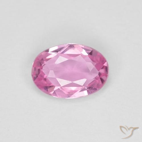 0.41ct طبيعي وردي فاقع زفير, بيضوي, VVS