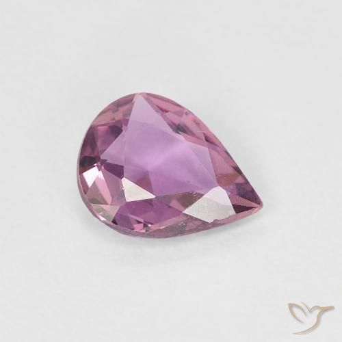زفير Medium Dark-Purple طبيعي، شكل الكمثرى، 0.48 قيراط، VVS-VS