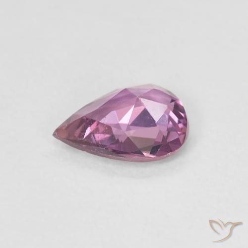 زفير Medium Dark-Purple طبيعي، شكل الكمثرى، 0.48 قيراط، VVS-VS