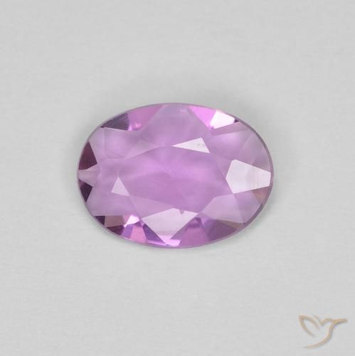 0.48ct طبيعي بنفسجى وردى فاتح زفير, بيضوي, VVS