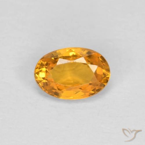 0.55ct طبيعي برتقالى متوسط زفير, بيضوي, VVS-VS