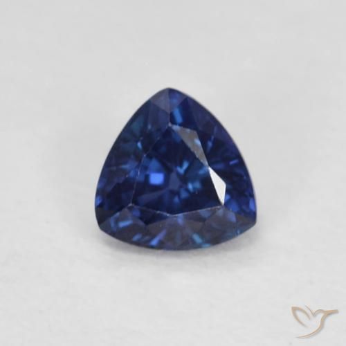 0.41ct طبيعي أزرق الشفق زفير, مثلثى, VVS-VS