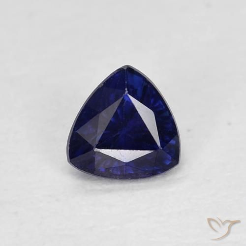 0.39ct طبيعي أزرق الشفق زفير, مثلثى, VVS-VS