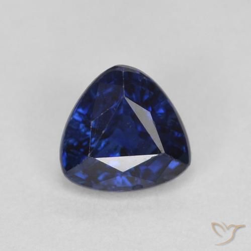 0.46ct طبيعي أزرق الشفق زفير, مثلثى, قليلا جدا