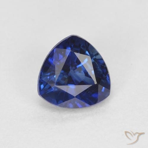 0.43ct طبيعي أزرق الشفق زفير, مثلثى, VVS-VS