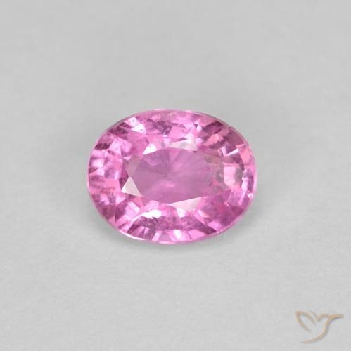 0.45ct طبيعي وردى متوسط زفير, بيضوي, قليلا جدا