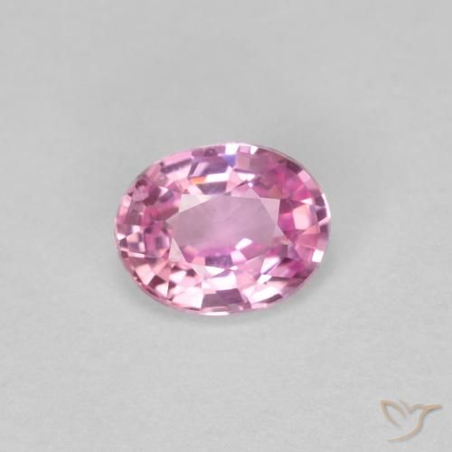 0.38ct طبيعي وردى أرجوانى ملكى زفير, بيضوي, قليلا جدا