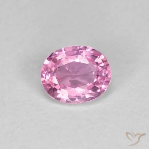 0.48ct طبيعي وردى أرجوانى ملكى زفير, بيضوي, VVS-VS