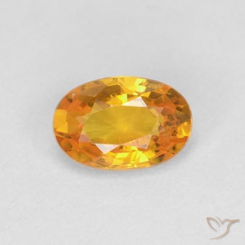 0.66ct طبيعي ذهب زفير, بيضوي, VVS-VS