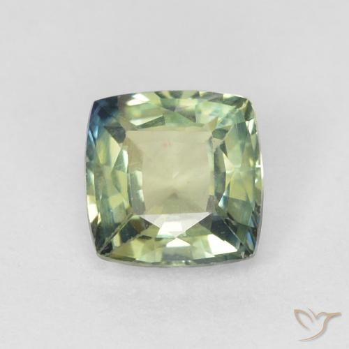 0.47ct طبيعي اخضر فاتح زفير, وسادة, VVS