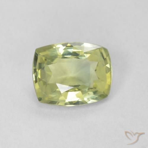 0.79ct طبيعي أخضر الغابة فاتح زفير, وسادة, VVS