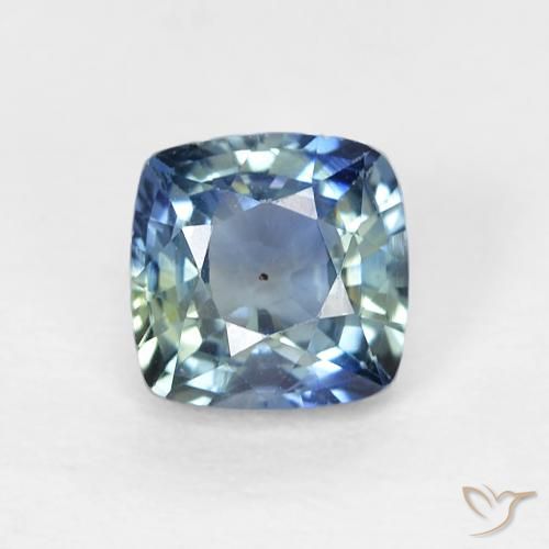 0.70ct طبيعي أزرق بحرى زفير, وسادة, قليلا جدا