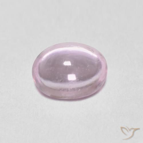0.51ct طبيعي درجة لون الوردى الفاتح جدا زفير, بيضوي, شفاف