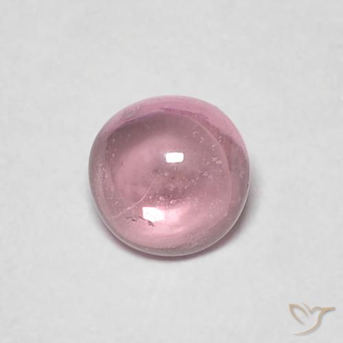 0.49ct طبيعي وردى خشب الورد زفير, دائري, شفاف