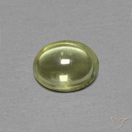 0.46ct طبيعي أصفر متوسط زفير, بيضوي, شفاف