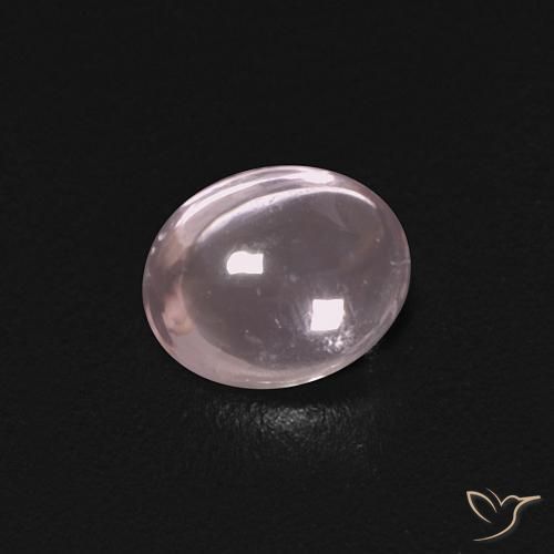 0.48ct طبيعي أرجوانى فاتح جدا زفير, بيضوي, شفاف