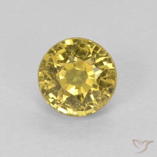 0.64ct طبيعي بني ذهبي زفير, دائري, VVS-VS